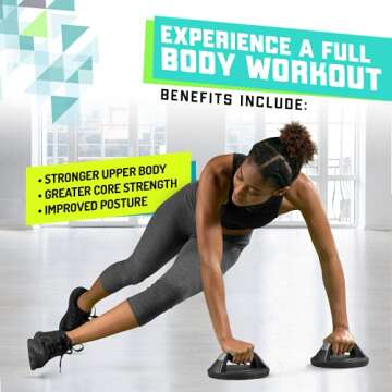 Elite Sportz Push Up Bars - You Will Feel Less Wrist Pain Than When Doing Normal Pushups. Very Sturdy and Won’t Slide Around