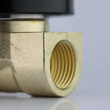 U.S. Solid 3/8" Electric Solenoid Valve 12-VDC, VITON Gasket, Air, Gas, Fuel Normally Closed