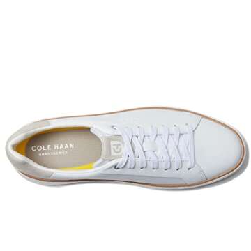 Cole Haan Women's Grandpro TopSpin Sneaker White/Dove 5.5 B - Medium