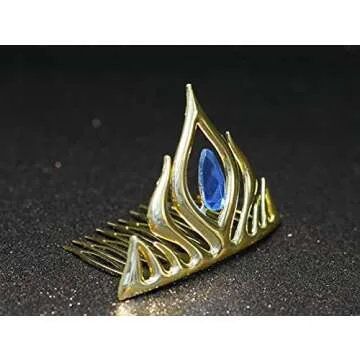 Kuzhi Frozen Elsa Tiara Coronation Crown (Gold)