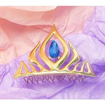 Kuzhi Frozen Elsa Tiara Coronation Crown (Gold)