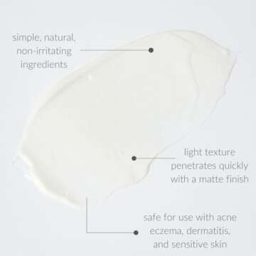 Osmia Organics Natural Purely Simple Face Cream For Sensitive + Reactive Skin | Clean Beauty For Healthy Skin (1.7 oz | 50 ml) NEW PACKAGING