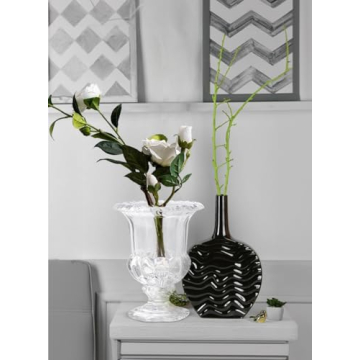 Elegant Large Glass Urn for Weddings and Events Centerpieces