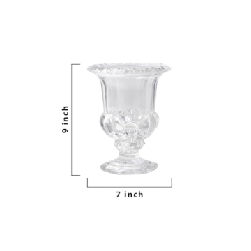 Elegant Large Glass Urn for Weddings and Events Centerpieces