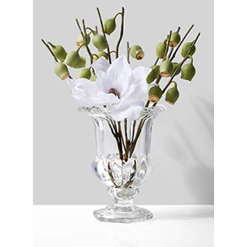 Elegant Large Glass Urn for Weddings and Events Centerpieces