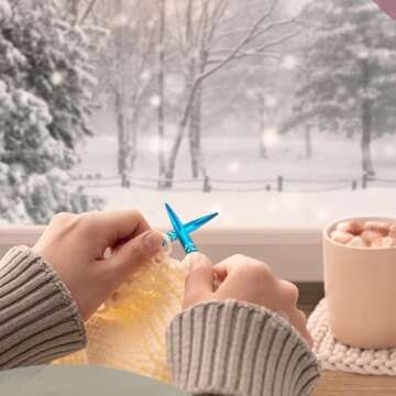 Holamulta Ergonomic Triangular Interchangeable Circular Knitting Needles Set - Ideal for Arthritis & Big Hands (Multi-Colored)