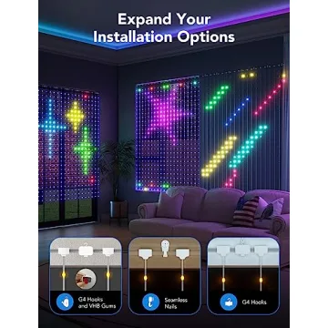 Govee Curtain Lights - Smart LED Color Changing Decor
