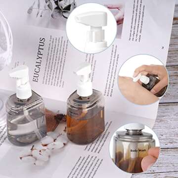 Yamadura Travel bottles for Toiletries, TSA Approved Travel Containers, Refillable, Portable, Spray Bottles and Pump Bottles with Labels for Creams, Perfumes and Shampoos (Blue)