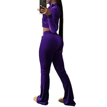 Stylish BZSFW Women's Velvet Tracksuit Set for Every Occasion