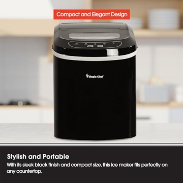 Magic Chef Portable Ice Maker - 27 lbs Capacity