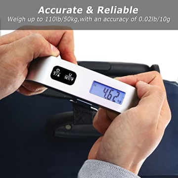 Travel Inspira Luggage Scale: 110lbs Capacity, Portable