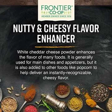 Frontier Co-op White Cheddar Cheese Powder, Organic and Versatile