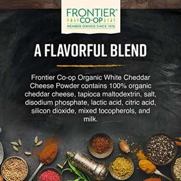 Frontier Co-op White Cheddar Cheese Powder, Organic and Versatile