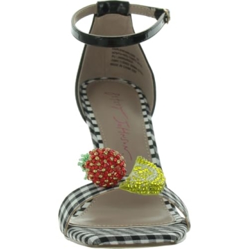 Betsey Women's Harlen Wedge Sandal Black Multi Comfortable