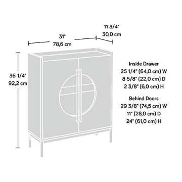 Stylish Sauder Vista Key Accent Storage Cabinet for Home