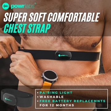 Heart Rate Monitor Chest Strap - Bluetooth & ANT+