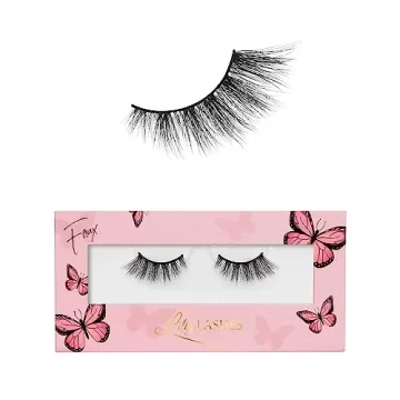 Lilly Lashes Butterfl'eyes Faux Mink Lashes, Half Lashes Natural Look & Feel, False Eyelashes, Reusa...