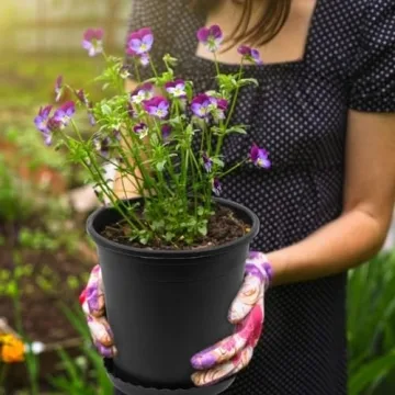 Durable Mhonniwa 1 Gallon Nursery Pots with Drainage