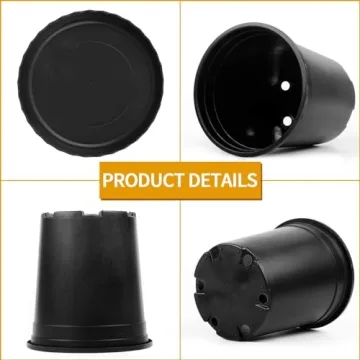 Durable Mhonniwa 1 Gallon Nursery Pots with Drainage