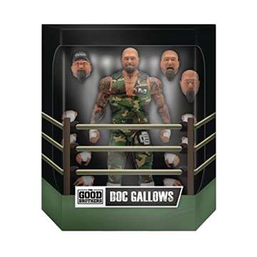 Super7 Wrestling Ultimates Doc Gallows Action Figure – 7" Tall and Highly Articulated