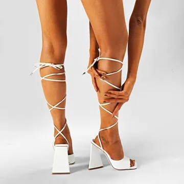WETKISS Elegant Strappy Heels for Women - Comfort & Style