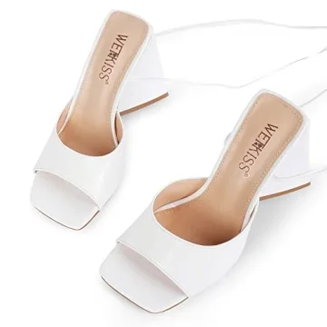 WETKISS Elegant Strappy Heels for Women - Comfort & Style