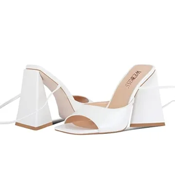 WETKISS Elegant Strappy Heels for Women - Comfort & Style