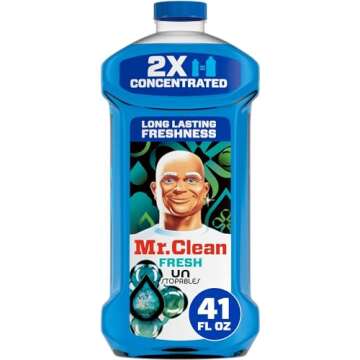 Mr. Clean Liquid All Purpose Multi-Surface Cleaner | with Febreze Freshness Linen & Sky Scent - 45 Ounce Bottle (Pack of 2) (Total 90 fl oz)