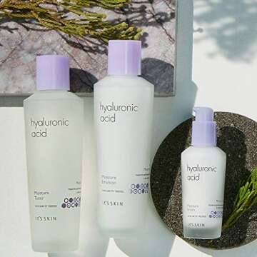 It'S SKIN Hyaluronic Acid Moisture Emulsion, Face Emulsion Moisturizer for Healthy Skin, Nourishing &Hydrating, Dewy Glow Anti-aging Lotion, 5.07 fl.oz.