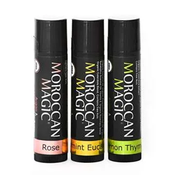 Moroccan Magic Organic Lip Balm Variety Pack Gift Set | Natural Argan and Essential Oils | Quality S...