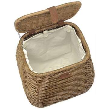 KOUBOO 1030042 Wicker Hamper, Brown