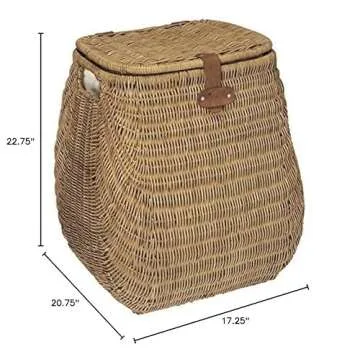 KOUBOO Wicker Laundry Hamper for Stylish Storage