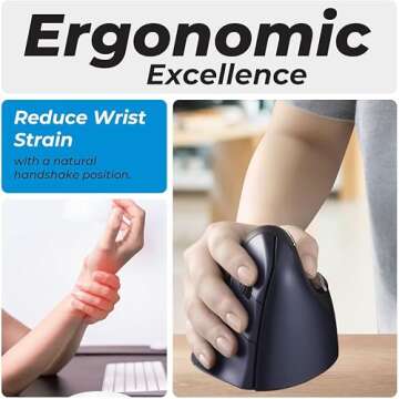 Evoluent VM4RW VerticalMouse 4 Ergonomic Wireless Mouse