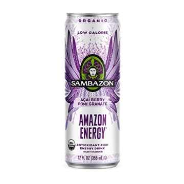 Sambazon Energy Drink Low Calorie Açai Berry Pomegranate