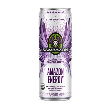 Sambazon Energy Drink Low Calorie Açai Berry Pomegranate