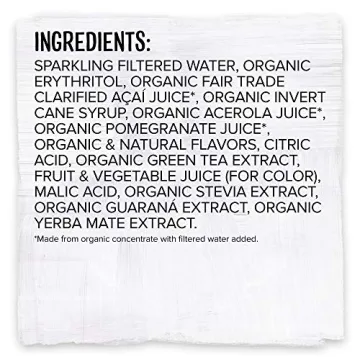 Sambazon Energy Drink Low Calorie Açai Berry Pomegranate