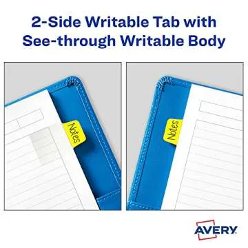 Avery Mini Ultra Tabs, 1" x 1.5", 2-Side Writable, Assorted Neon Colors, 80 Repositionable Tabs (74762)
