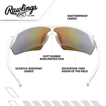 Rawlings Kids Sunglasses - Lightweight UV Protection for Sports