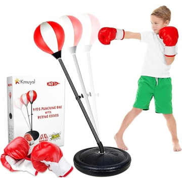 Adjustable Kids Punching Bag with Gloves - Ideal Christmas Gift