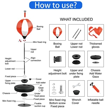 Adjustable Kids Punching Bag with Gloves - Ideal Christmas Gift