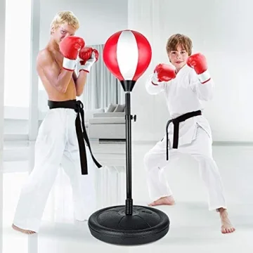 Adjustable Kids Punching Bag with Gloves - Ideal Christmas Gift