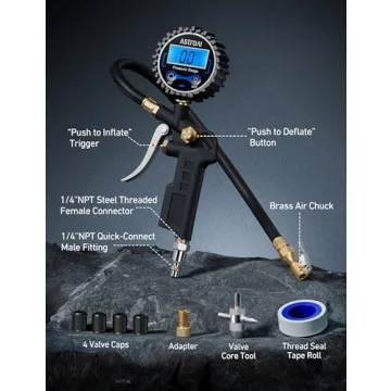 AstroAI Digital Tire Pressure Gauge & Inflator Accessory