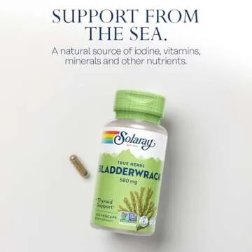 SOLARAY Bladderwrack Seaweed 580 mg - Thyroid Support