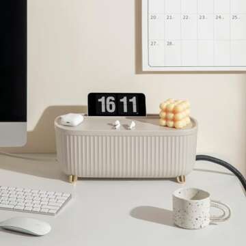 Homebliss Small Cable Management Box in Green for Home