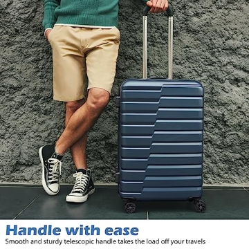 Coolife Luggage Set with TSA Lock and Easy Maneuvering