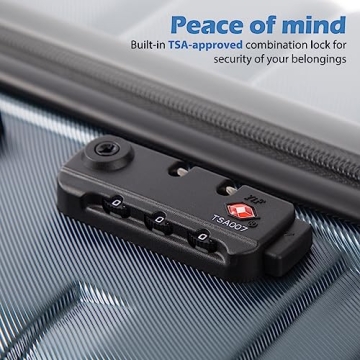 Coolife Luggage Set with TSA Lock and Easy Maneuvering