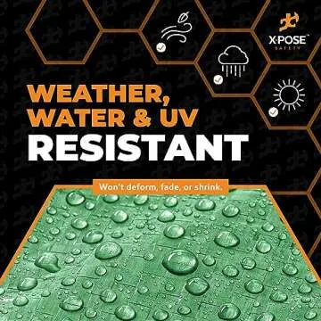 Multipurpose 5' x 7' Green Poly Tarp - Xpose Safety Tarps