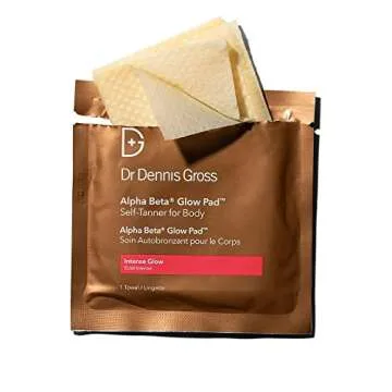 Dr. Dennis Gross Glow Pad for Body Intense Glow: for Dull Skin Lacking Radiance or Glow, (8 Applications)