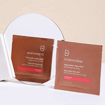 Dr. Dennis Gross Glow Pad for Body Intense Glow: for Dull Skin Lacking Radiance or Glow, (8 Applications)