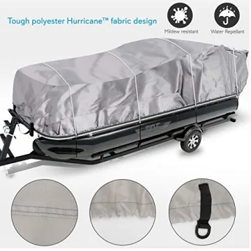 PYLE Waterproof Boat Cover for Pontoon Boats 21-24 ft